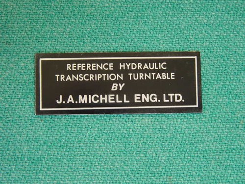 Unused name plate for - name, 1970's