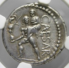 Giulio Cesare AR Denario