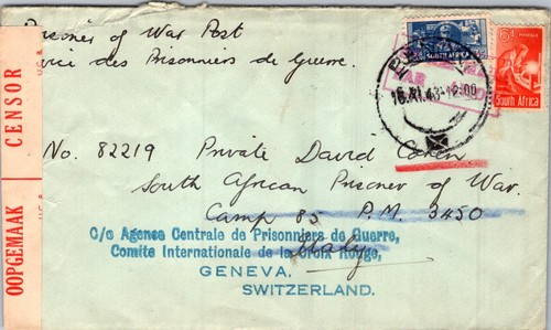 Sudafrica 1943 wwii - sudafrica, copertina