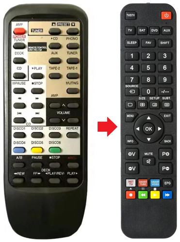 Telecomando adatto per denon - adatto,