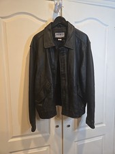 Giacca cappotto pelle nero