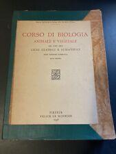 Corso di Biologia Animale e Vegetale: Libro Del 1948 in Buone Condizioni