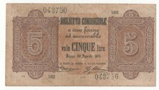 5 LIRE BIGLIETTO CONSORZIALE