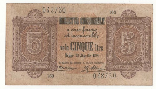 Lire biglietto consorziale - lire,