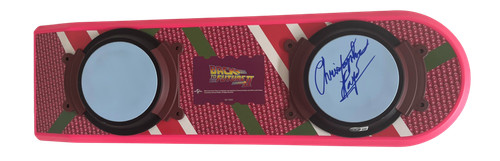 Christopher lloyd signed back - -christopher,