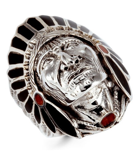 Anello argento 925 testa di - in,