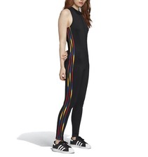Adidas tuta nera tuta da palco