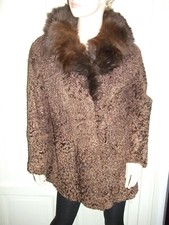 PELLICCIA ECOLOGICA SINTETICA FAUX FUR PELZ VOLPE FOX FUCHS ASTRAKAN PERSIANO