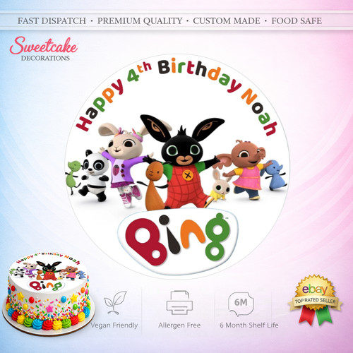 Bing cake topper commestibile - bing,