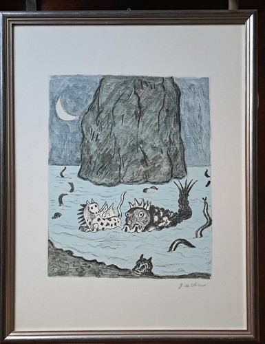 Chirico litografia firmata - de,