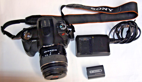 Sony alpha a230 obiettivo - sony, +
