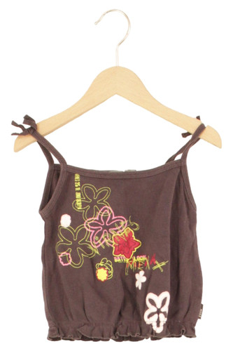 Top bambino mexton marrone - top,