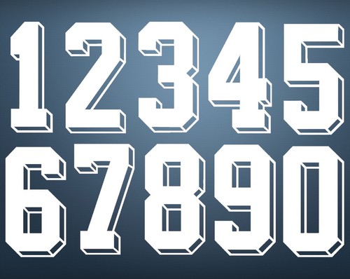 Numeri per maglia calcio - numeri,