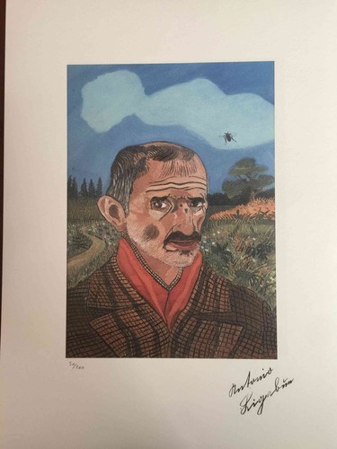 Antonio ligabue litografia - ligabue,