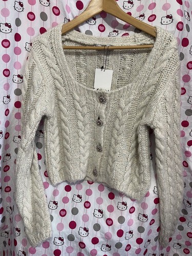 Zara jewel button cableknt - jewel,