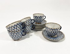 6 tazzine e piattini da caffè