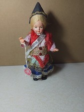 Vintage Bambola Automatica Bambolina Olimpiadi 1972 Monaco Souvenir Bachelite