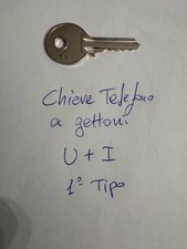 CHIAVE TELEFONO A GETTONI MODELLO U+I PRIMO TIPO