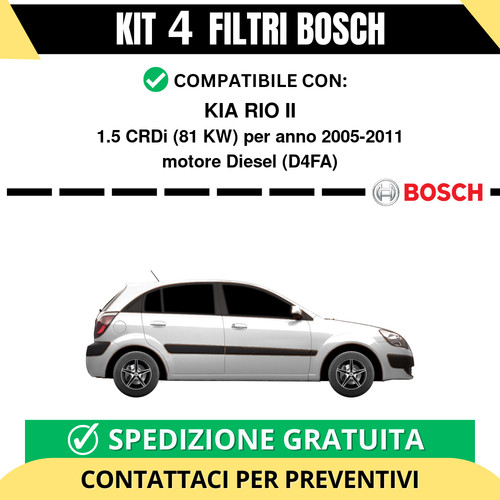 Kit bosch filtri tagliando - bosch,