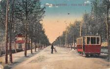 9714) SALUTI DA MESTRE (VENEZIA) VIALE GARIBALDI, TRAM E BICICLETTA.