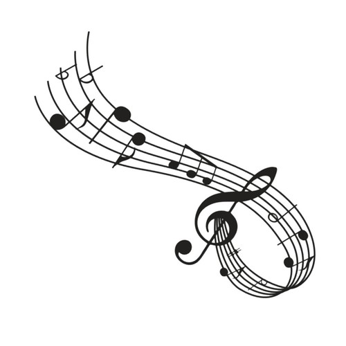 Adesivi murali note musicali - murali,