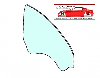 Vetro scendente verde porta - dx,