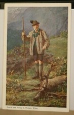 VIENNA 1910  PRIMA MOSTRA INT.DELLA CACCIA -  KAISER FRANZ -ALPENSTOCK - HIRSCH