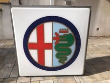 Insegna Luminosa Neon Originale ALFA ROMEO Servizio Rivenditore Vintage Garage Auto Vintage