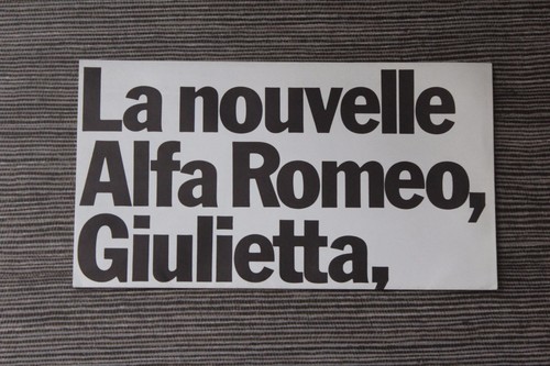 Dépliant alfa romeo - dépliant,