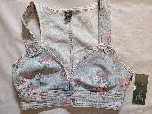 Gilet donna denim cropped - ,