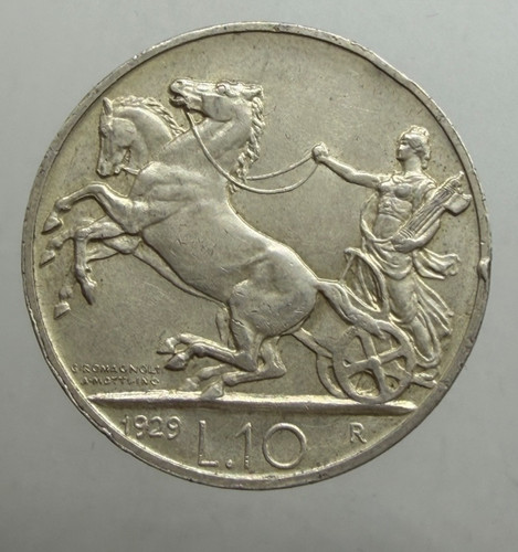 Lire biga 1929 rosette - 1929, **