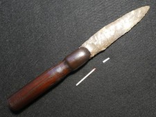 FANTASTICO! PUGNALE ORIGINALE ALBERO RECENTE EPOCA PIETRA CALCOLITICO NEOLITICO SELCE