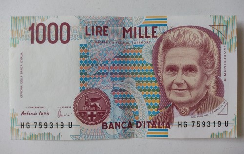 Banconota lire 1000 mille - lire,