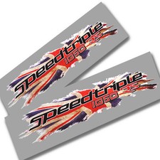 Speed Triple 1050 RS Union Jack Graphics Adesivi Decalcomanie X2