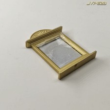 Scala 1:12 miniatura casa delle bambole oro villa vintage specchio soggiorno decorazione