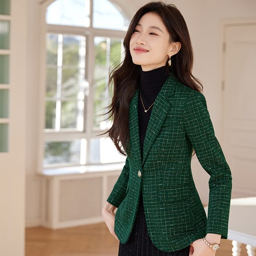 Blazer donna elegante verde - blazer,