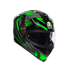Casco moto AGV K-5 S HURRICANE 2.0 NERO/VERDE NUOVO