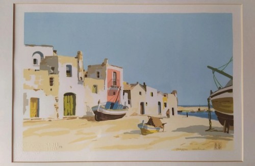 Litografia prova autore - litografia,