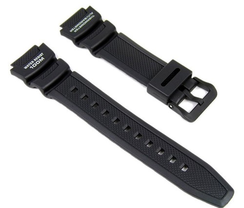 Cinturino casio resina nero - cinturino,