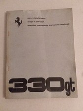 FERRARI 330 GT MANUALE USO E MANUTENZIONE ITA/FRA/ENG
