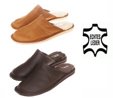 Uomo Pelle Pantofole Con Lana