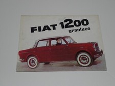 FIAT  1200 GRANLUCE 1200 SPYDER BROCHURE DEPLIANT PROSPEKT CATALOGO (C25)