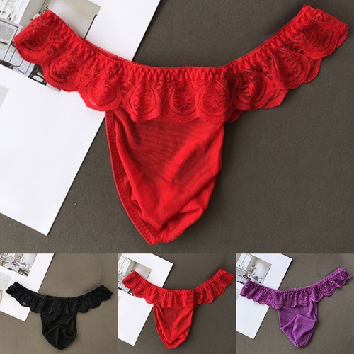 Slip uomo pizzo rete