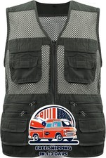 Chaleco de pesca con cuello en