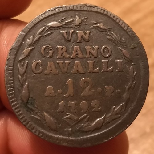 Moneta grano cavalli - moneta,
