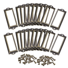 30x Porta Etichette in Metallo