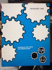 Catalogo materiale elettrico imbarcazioni CIA MIlano barca equipaggiamento 1985