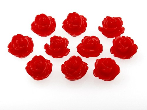 Rose rosse come cabochon - rose,