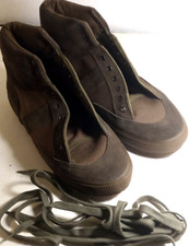 SCARPE DA GINNASTICA Gambaletto alto- MILITARI-n. 41-COLORE OLIVA-NUOVE-MAI USAT