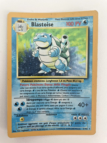 Pokemon blastoise 102 set - pokemon,